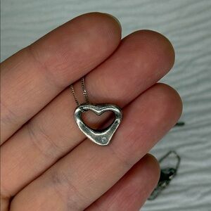 Filou Design 925 Silver Heart Pendant Necklace - Tiffany Inspired from 2004